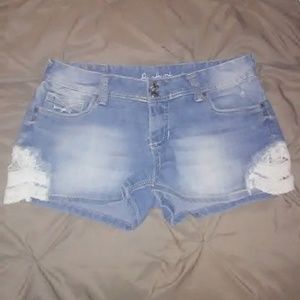 Light blue (5pocket) blue jean shorts